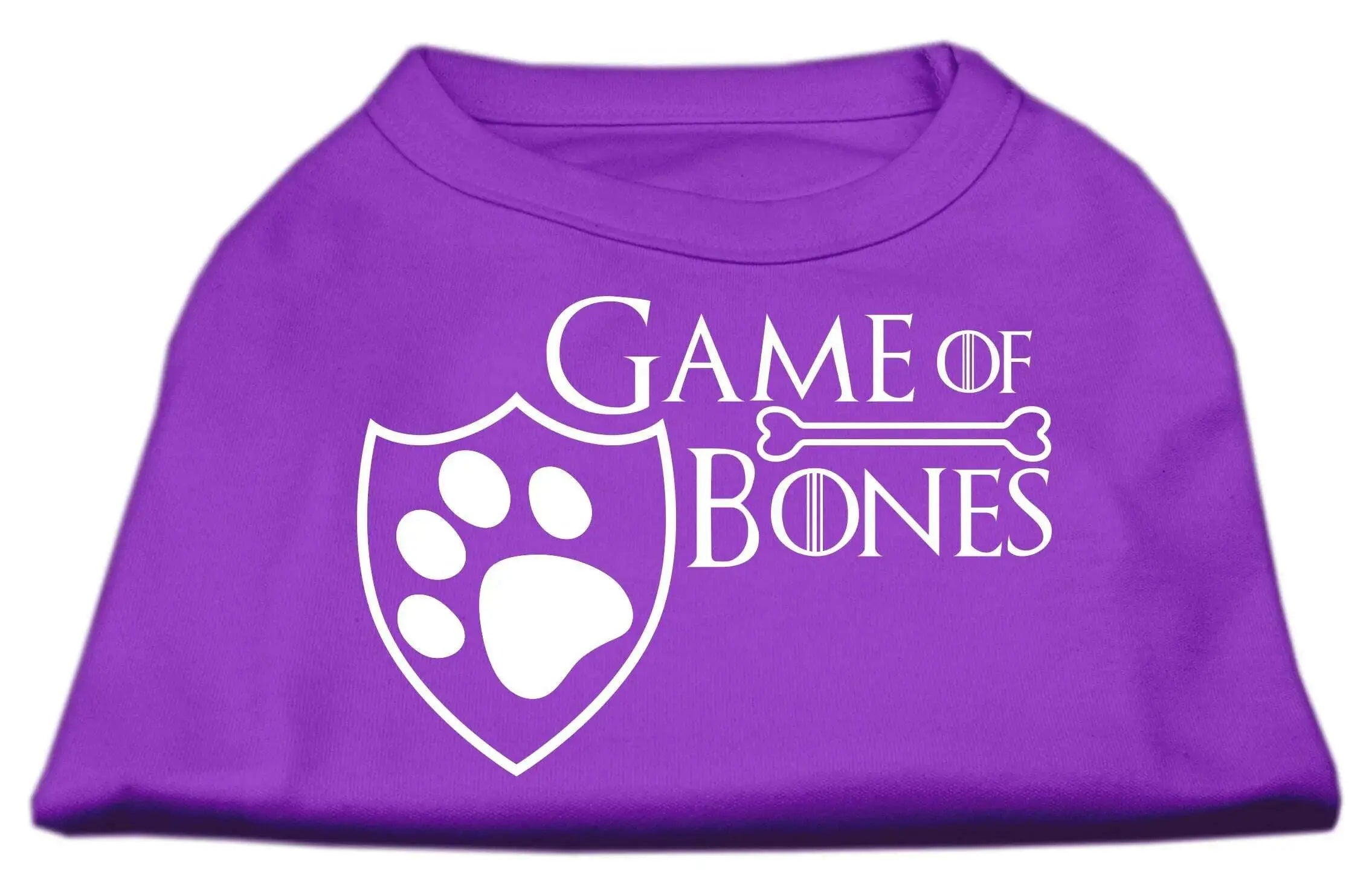 Game-Of-Bones-Screen-Print-Dog-Shirt-Purple-Lg-GreatEagleInc-334266635