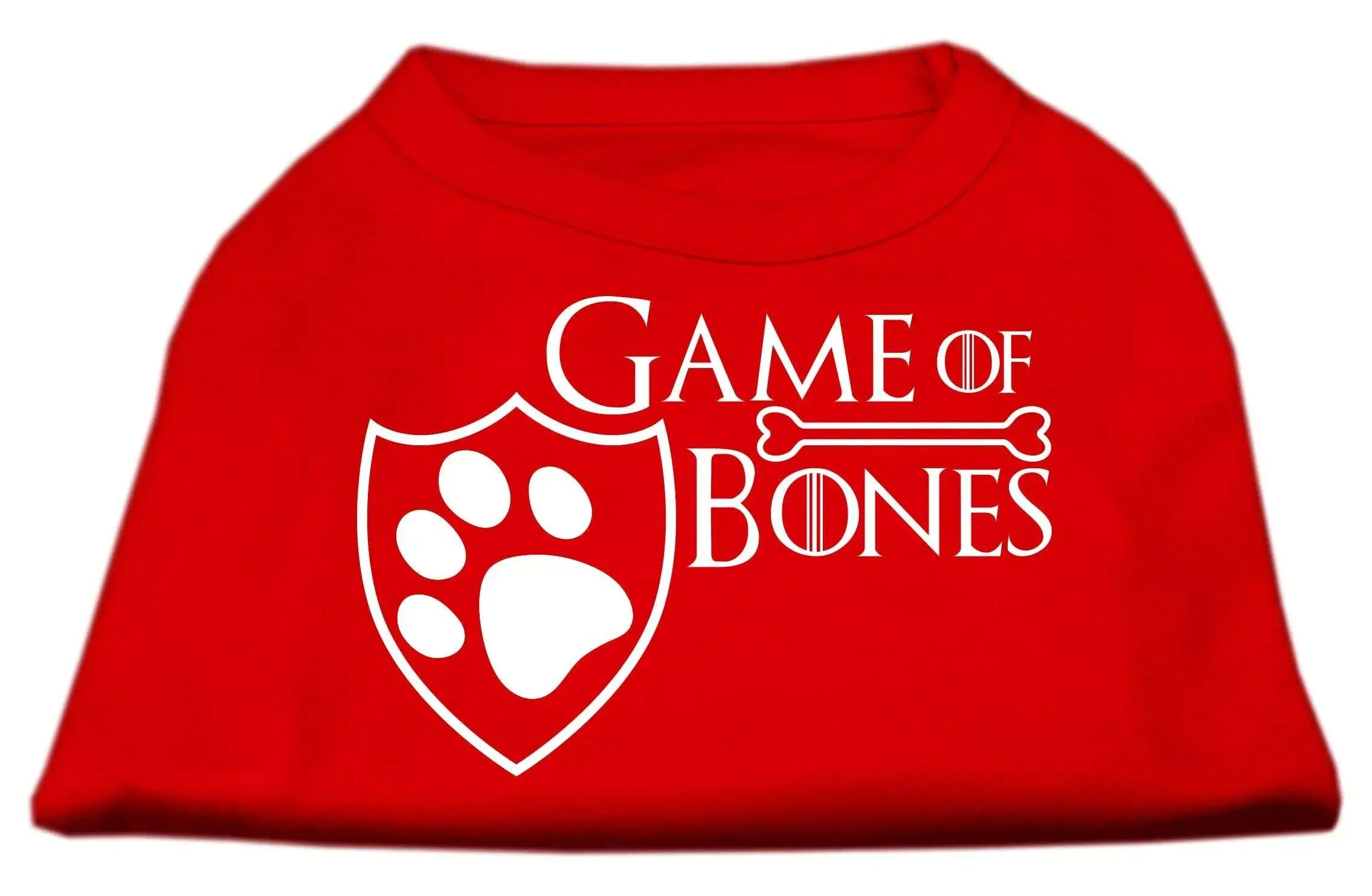 Game-Of-Bones-Screen-Print-Dog-Shirt-Red-Xxl-GreatEagleInc-334272846