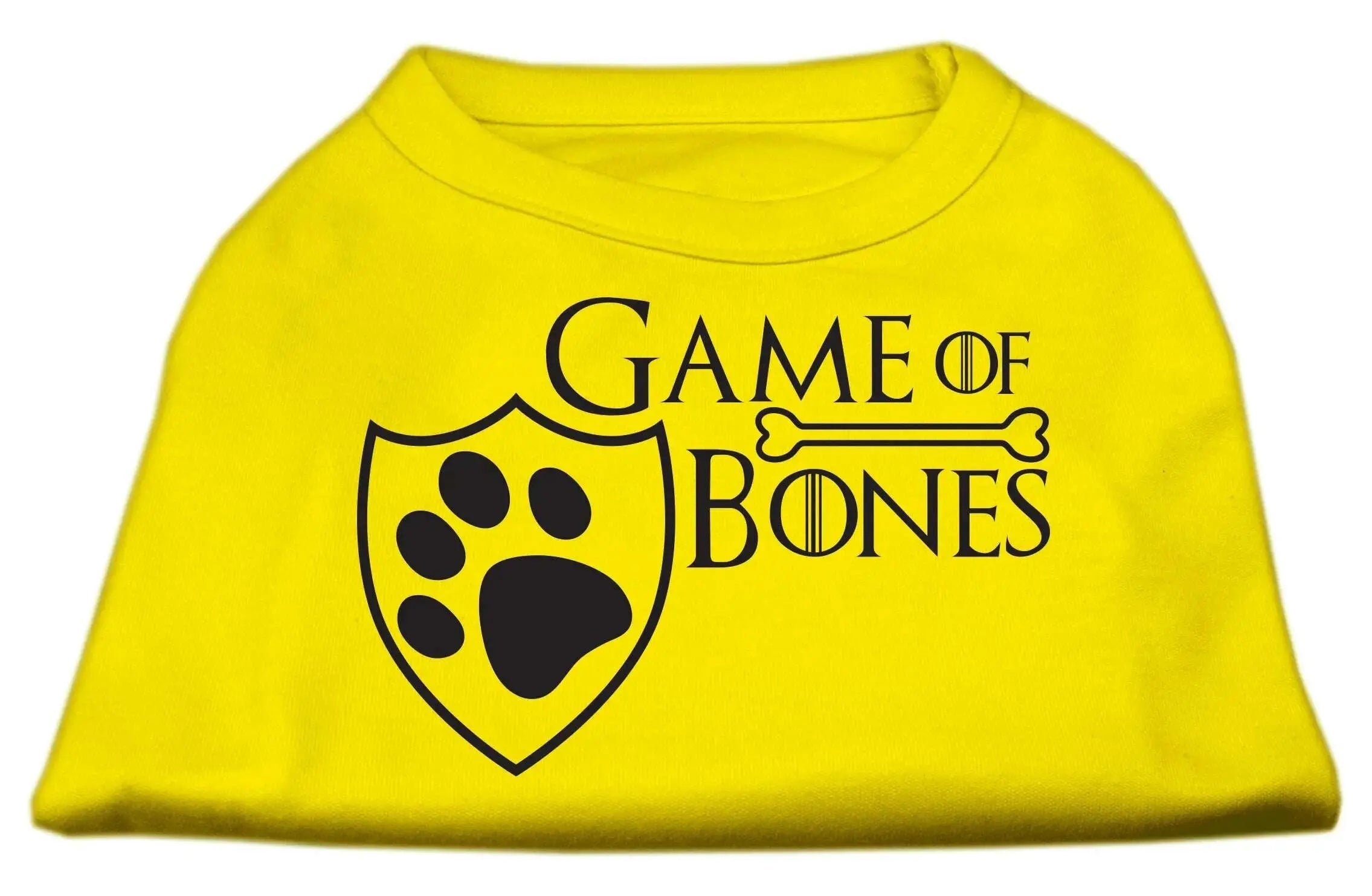 Game-Of-Bones-Screen-Print-Dog-Shirt-Yellow-Xl-GreatEagleInc-334270398
