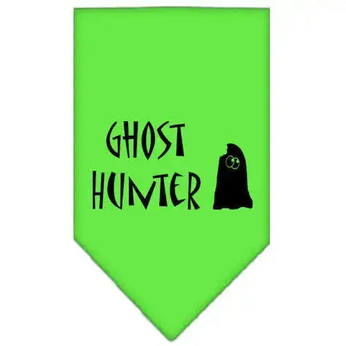 Ghost-Hunter-Screen-Print-Bandana-Lime-Green-Large-GreatEagleInc-319206858