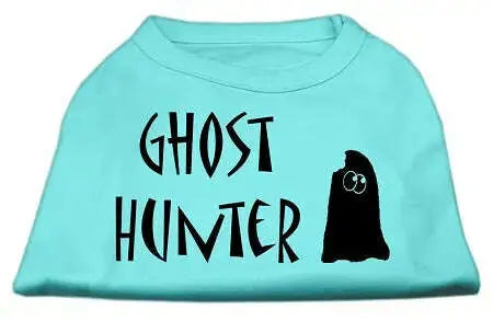Ghost-Hunter-Screen-Print-Shirt-Aqua-With-Black-Lettering-Sm-GreatEagleInc-333847435