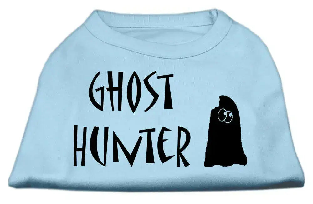 Ghost-Hunter-Screen-Print-Shirt-Baby-Blue-With-Black-Lettering-Xs-GreatEagleInc-318832095