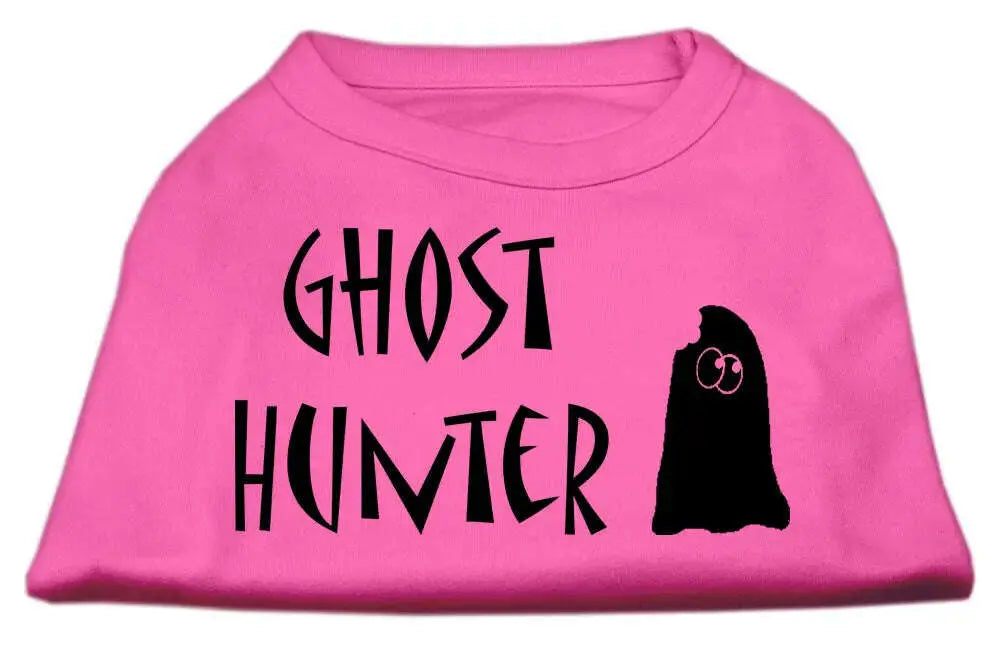 Ghost-Hunter-Screen-Print-Shirt-Bright-Pink-With-Black-Lettering-Xxxl-GreatEagleInc-333844852