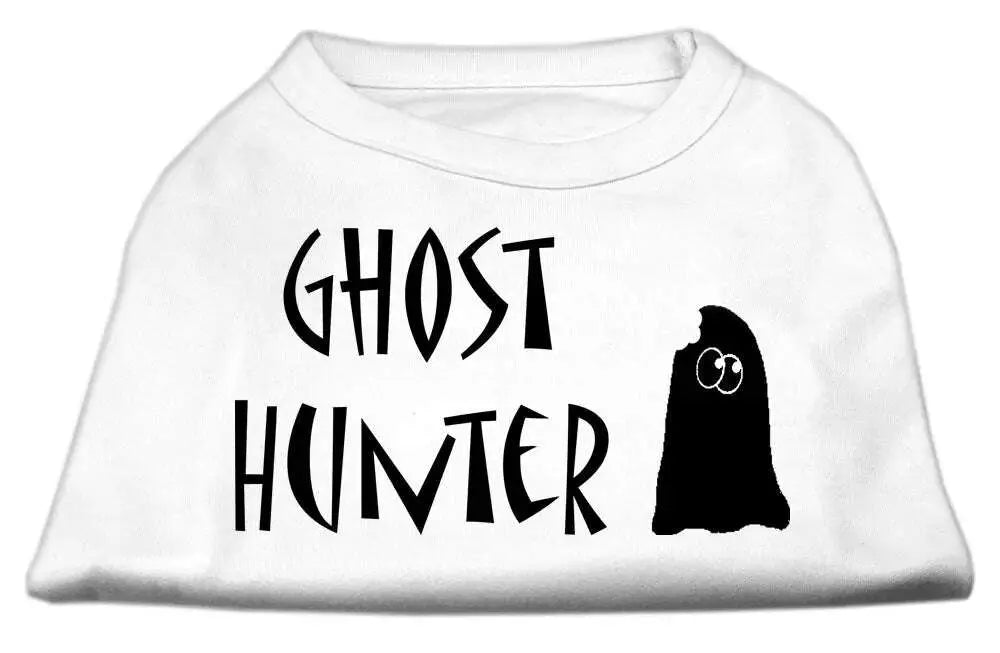 Ghost-Hunter-Screen-Print-Shirt-White-With-Black-Lettering-Xxxl-GreatEagleInc-333844595