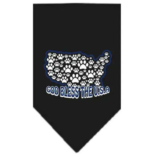 God-Bless-Usa-Screen-Print-Bandana-Black-Large-GreatEagleInc-333812523