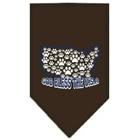 God-Bless-Usa-Screen-Print-Bandana-Cocoa-Small-GreatEagleInc-333834537