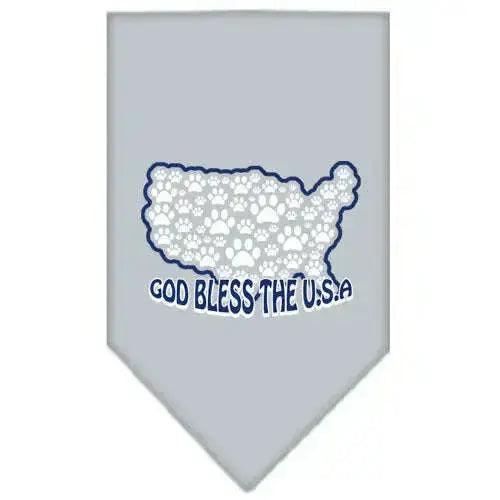 God-Bless-Usa-Screen-Print-Bandana-Grey-Small-GreatEagleInc-318595667