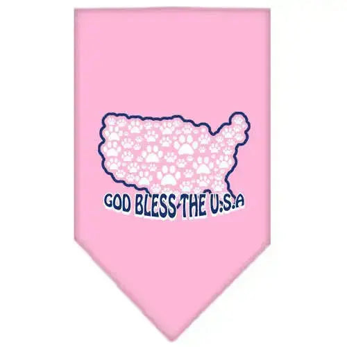 God-Bless-Usa-Screen-Print-Bandana-Light-Pink-Large-GreatEagleInc-333812465