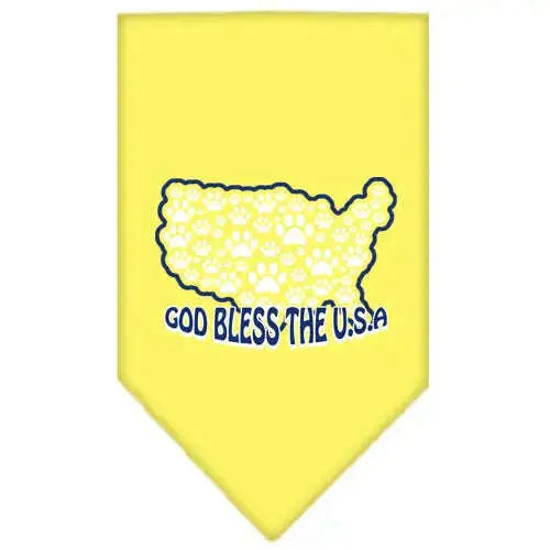 God-Bless-Usa-Screen-Print-Bandana-Yellow-Large-GreatEagleInc-333834643
