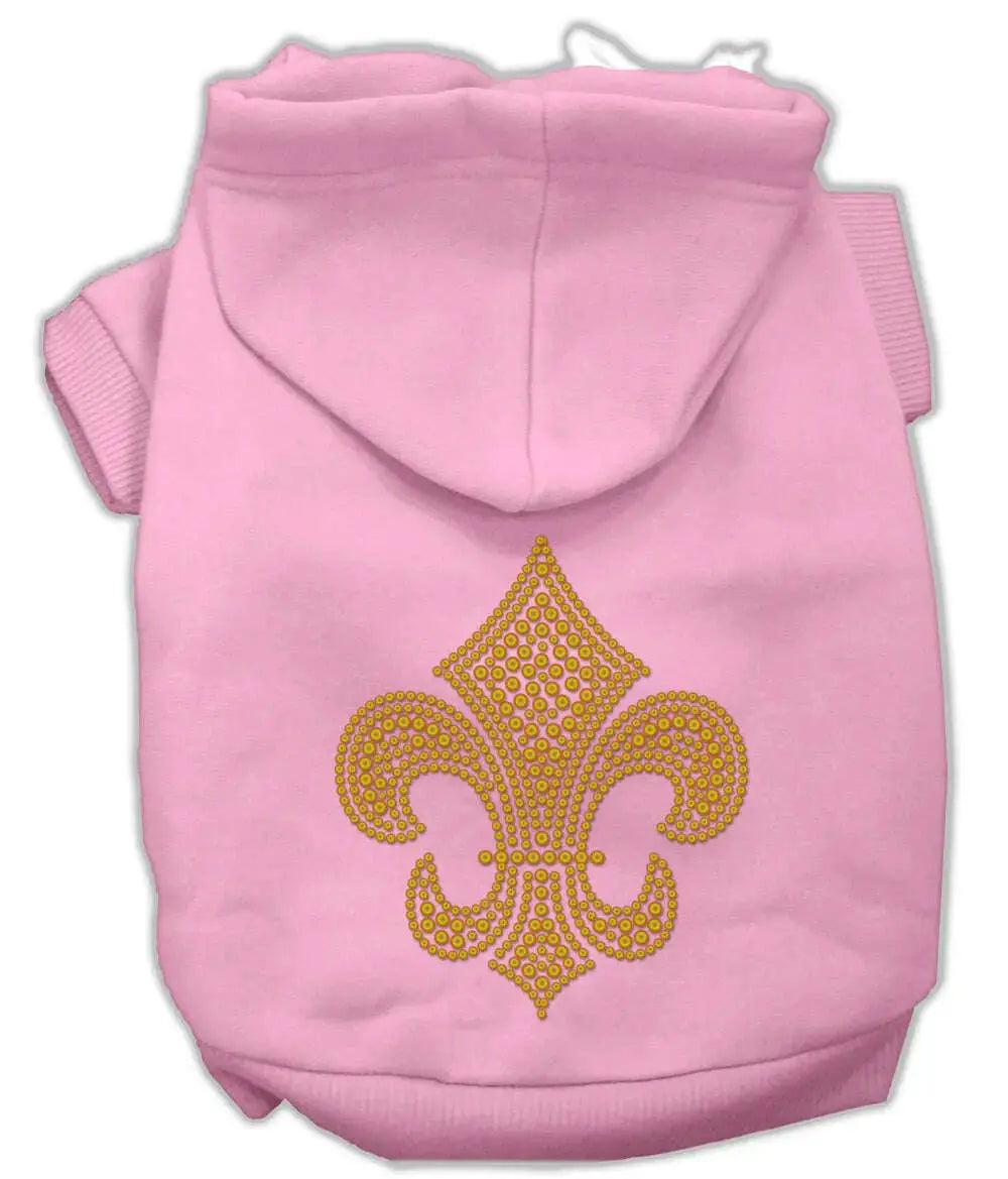 Gold-Fleur-De-Lis-Hoodie-Pink-Xxl-GreatEagleInc-319479010