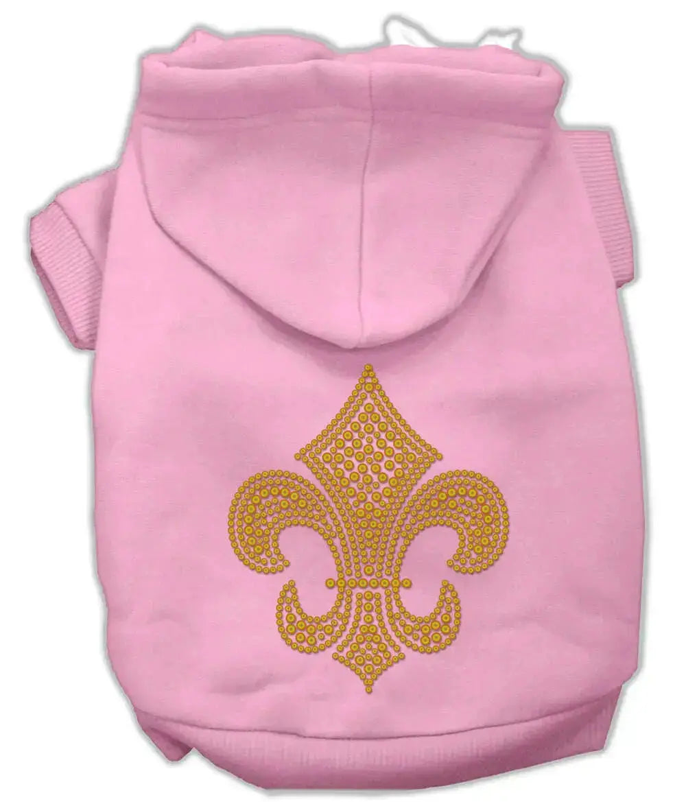 Gold-Fleur-De-Lis-Hoodie-Pink-Xxxl-GreatEagleInc-319478495