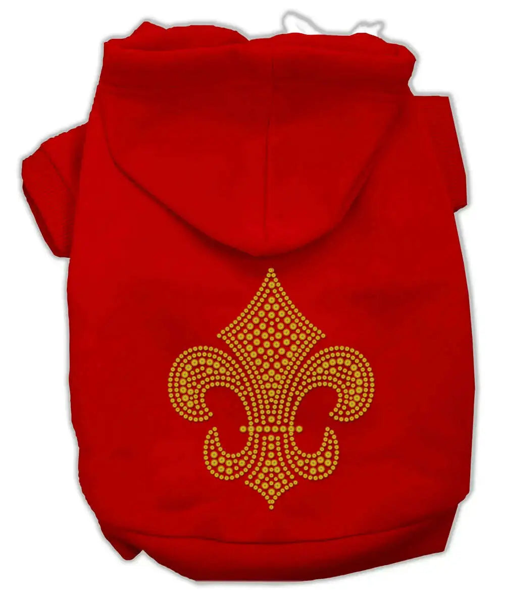 Gold-Fleur-De-Lis-Hoodie-Red-Xl-GreatEagleInc-319480042
