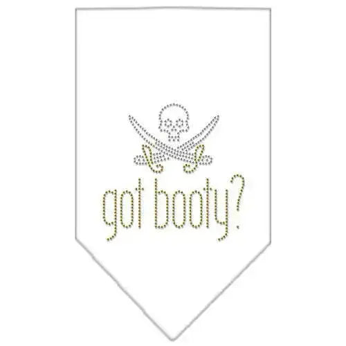 Got-Booty-Rhinestone-Bandana-White-Small-GreatEagleInc-319031839
