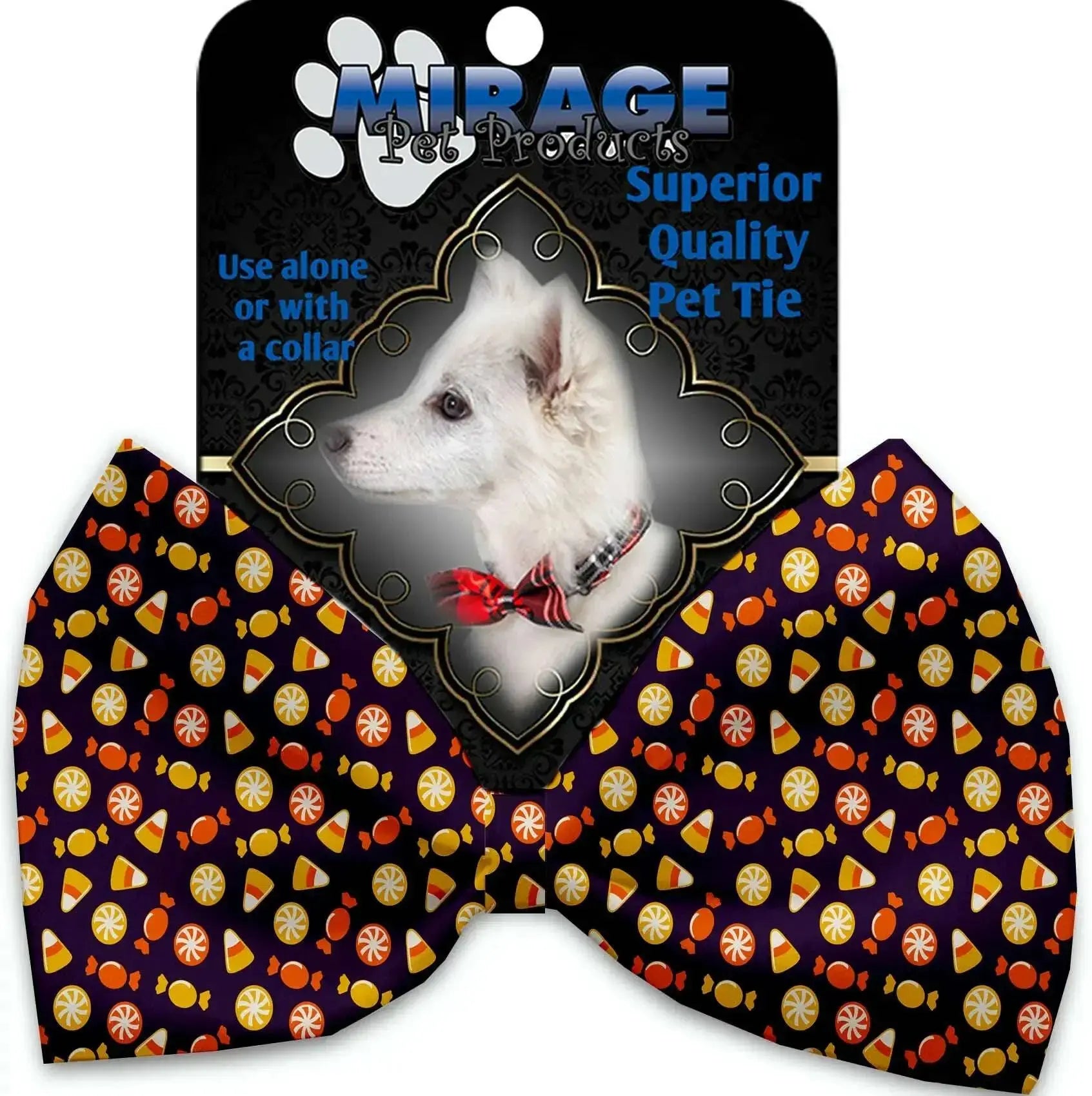 Halloween-Candy-Confetti-Pet-Bow-Tie-Collar-Accessory-With-Velcro-GreatEagleInc-318836984