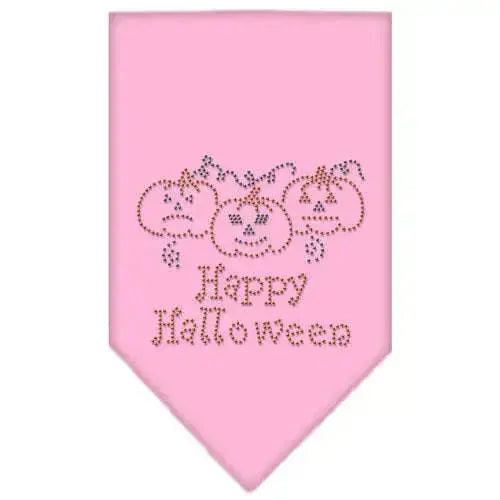 Happy-Halloween-Rhinestone-Bandana-Light-Pink-Large-GreatEagleInc-319078171