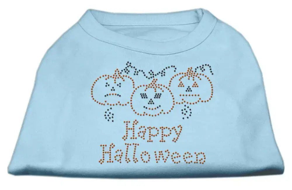 Happy-Halloween-Rhinestone-Shirts-Baby-Blue-M-GreatEagleInc-319102656