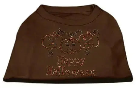 Happy-Halloween-Rhinestone-Shirts-Brown-Xs-GreatEagleInc-319180210