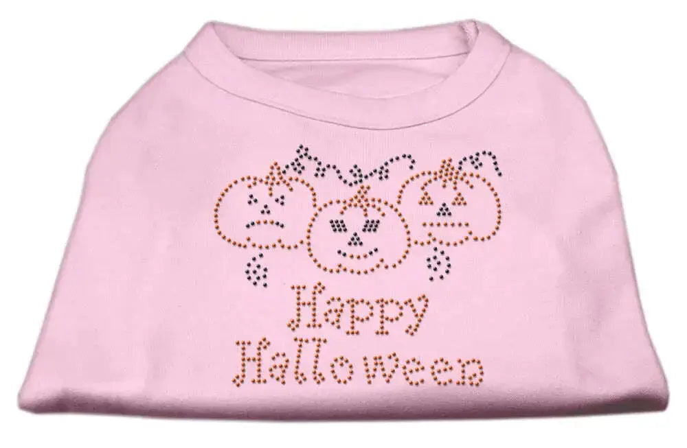 Happy-Halloween-Rhinestone-Shirts-Light-Pink-Xl-GreatEagleInc-319180686