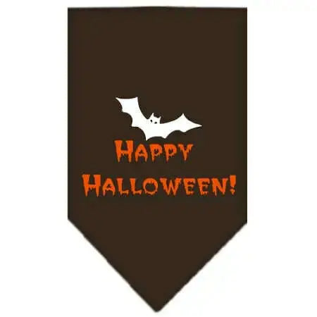 Happy-Halloween-Screen-Print-Bandana-Cocoa-Large-GreatEagleInc-319199849