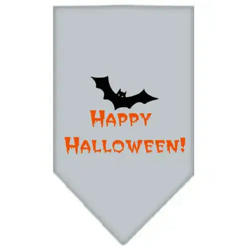 Happy-Halloween-Screen-Print-Bandana-Grey-Small-GreatEagleInc-319198366