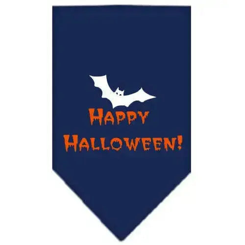 Happy-Halloween-Screen-Print-Bandana-Navy-Blue-Large-GreatEagleInc-319199337