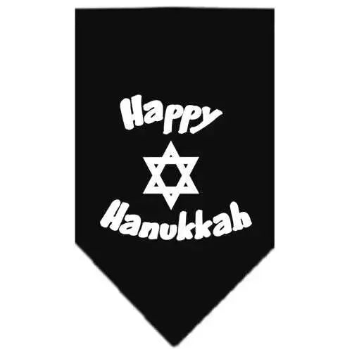 Happy-Hanukkah-Screen-Print-Bandana-Black-Small-GreatEagleInc-319836420