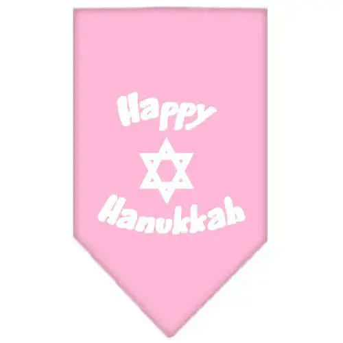Happy-Hanukkah-Screen-Print-Bandana-Light-Pink-Large-GreatEagleInc-319837162