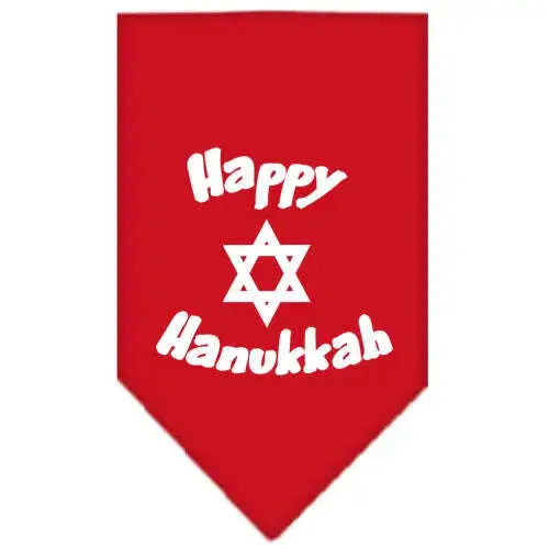 Happy-Hanukkah-Screen-Print-Bandana-Red-Large-GreatEagleInc-319836715