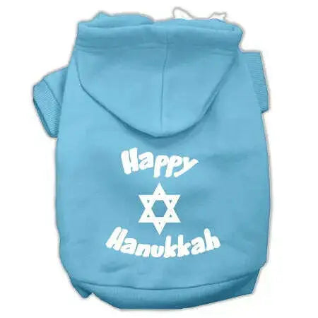 Happy-Hanukkah-Screen-Print-Pet-Hoodies-Baby-Blue-Size-Xxl-GreatEagleInc-333709659