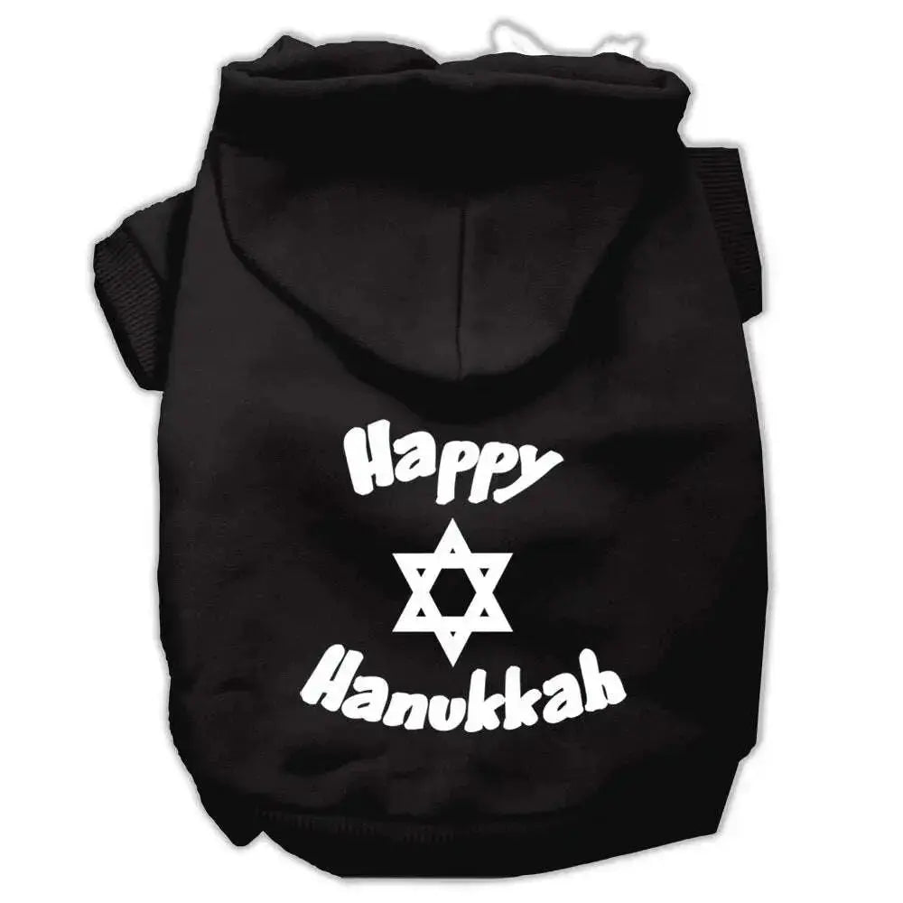 Happy-Hanukkah-Screen-Print-Pet-Hoodies-Black-Size-Xxxl-GreatEagleInc-318626342