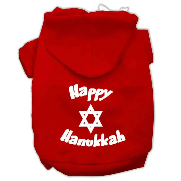 Happy-Hanukkah-Screen-Print-Pet-Hoodies-Red-Size-Xl-GreatEagleInc-333709916