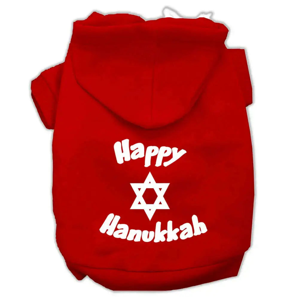 Happy-Hanukkah-Screen-Print-Pet-Hoodies-Red-Size-Xl-GreatEagleInc-333709916