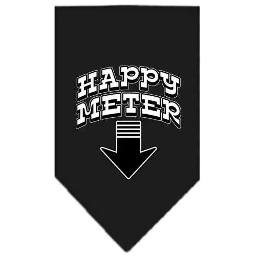 Happy-Meter-Screen-Print-Bandana-Black-Large-GreatEagleInc-333812119