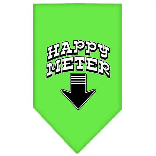 Happy-Meter-Screen-Print-Bandana-Lime-Green-Large-GreatEagleInc-319815564