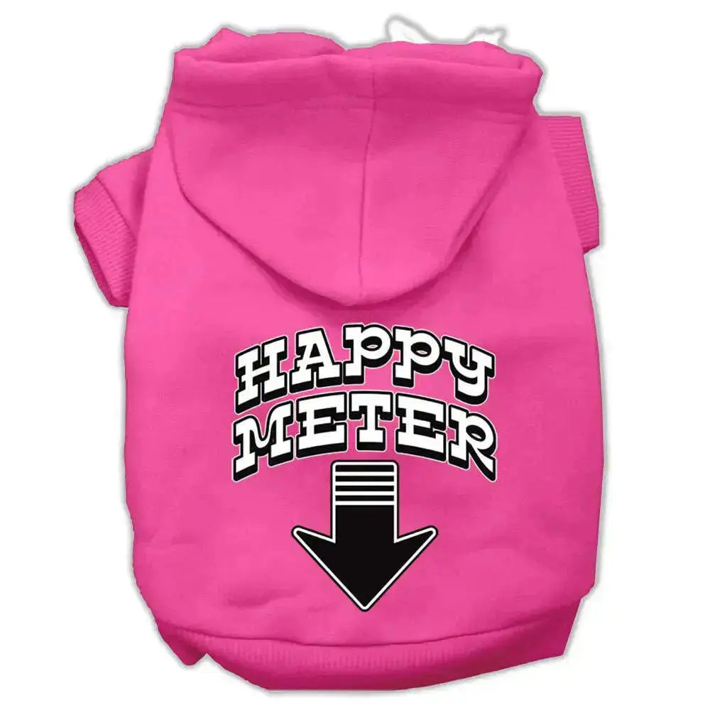 Happy-Meter-Screen-Printed-Dog-Pet-Hoodies-Bright-Pink-Size-Xxxl-GreatEagleInc-320173432