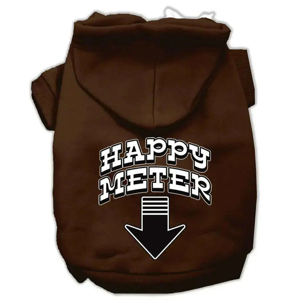 Happy-Meter-Screen-Printed-Dog-Pet-Hoodies-Brown-Size-Xl-GreatEagleInc-320176037