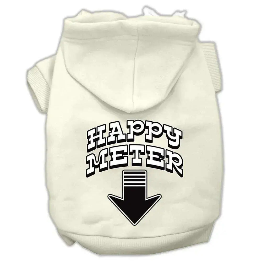 Happy-Meter-Screen-Printed-Dog-Pet-Hoodies-Cream-Size-Sm-GreatEagleInc-320176989