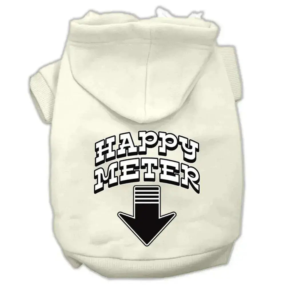 Happy-Meter-Screen-Printed-Dog-Pet-Hoodies-Cream-Size-Xl-GreatEagleInc-320175987