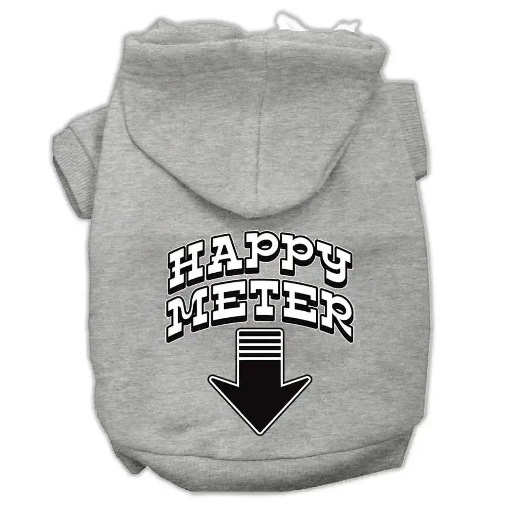 Happy-Meter-Screen-Printed-Dog-Pet-Hoodies-Grey-Size-Xxxl-GreatEagleInc-320173145