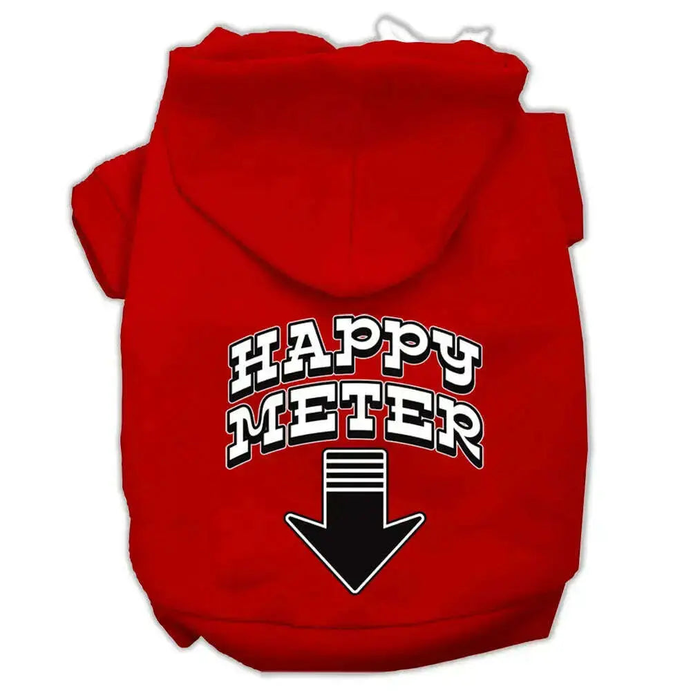 Happy-Meter-Screen-Printed-Dog-Pet-Hoodies-Red-Size-Xxl-GreatEagleInc-320173868