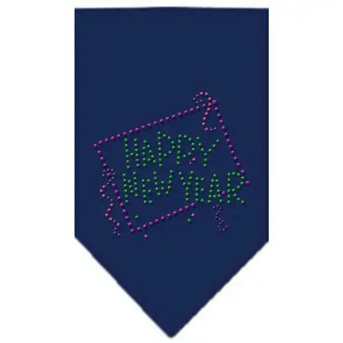 Happy-New-Year-Rhinestone-Bandana-Navy-Blue-Large-GreatEagleInc-319031141