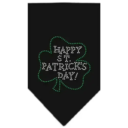 Happy-St-Patrick_s-Day-Rhinestone-Bandana-Black-Small-GreatEagleInc-319028812