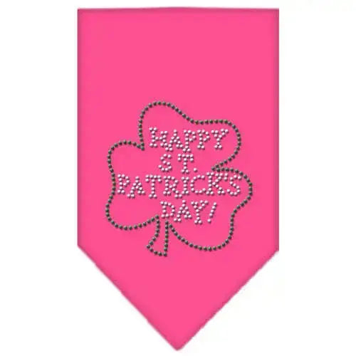 Happy-St-Patrick_s-Day-Rhinestone-Bandana-Bright-Pink-Large-GreatEagleInc-318545677