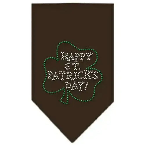 Happy-St-Patrick_s-Day-Rhinestone-Bandana-Cocoa-Small-GreatEagleInc-319028644