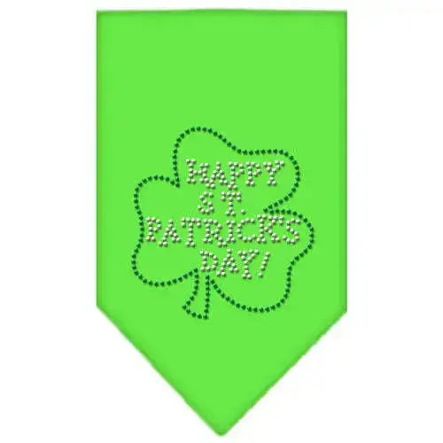 Happy-St-Patrick_s-Day-Rhinestone-Bandana-Lime-Green-Large-GreatEagleInc-319029721