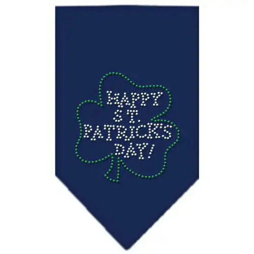 Happy-St-Patrick_s-Day-Rhinestone-Bandana-Navy-Blue-Large-GreatEagleInc-319029567