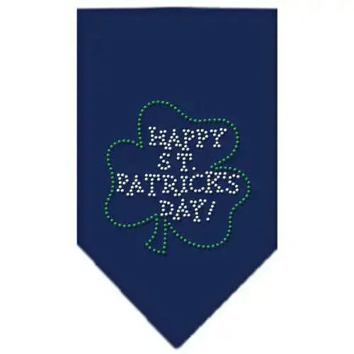 Happy-St-Patrick_s-Day-Rhinestone-Bandana-Navy-Blue-Small-GreatEagleInc-319028416