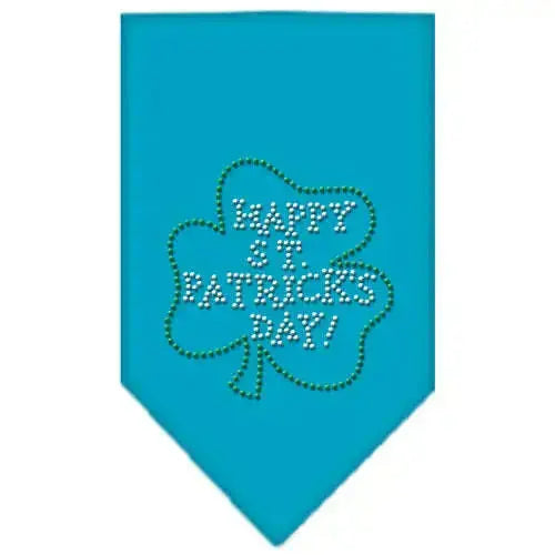 Happy-St-Patrick_s-Day-Rhinestone-Bandana-Turquoise-Large-GreatEagleInc-319029123