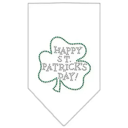 Happy-St-Patrick_s-Day-Rhinestone-Bandana-White-Small-GreatEagleInc-319027992