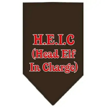 Head-Elf-In-Charge-Screen-Print-Bandana-Cocoa-Small-GreatEagleInc-333816448